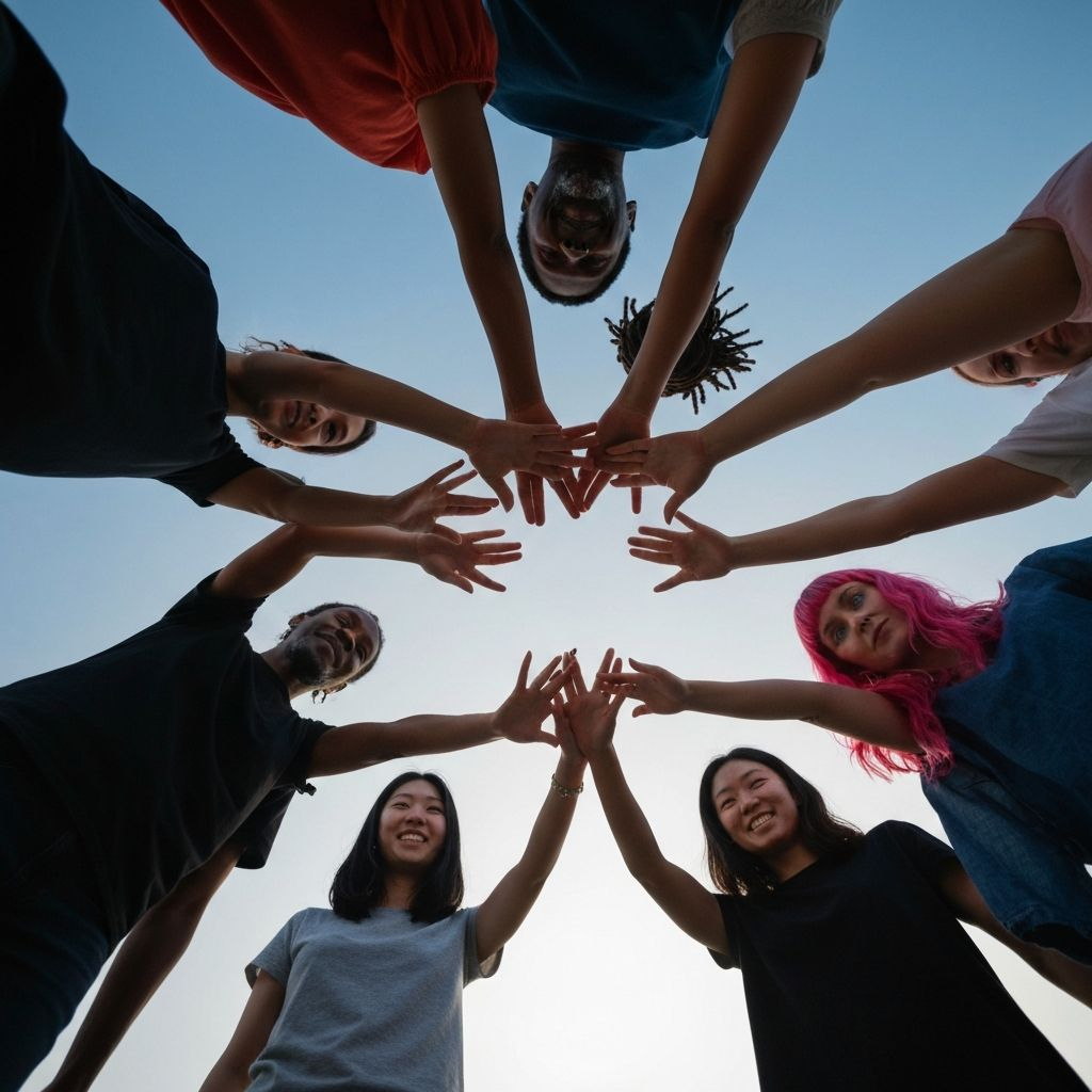 Team unity - hands together